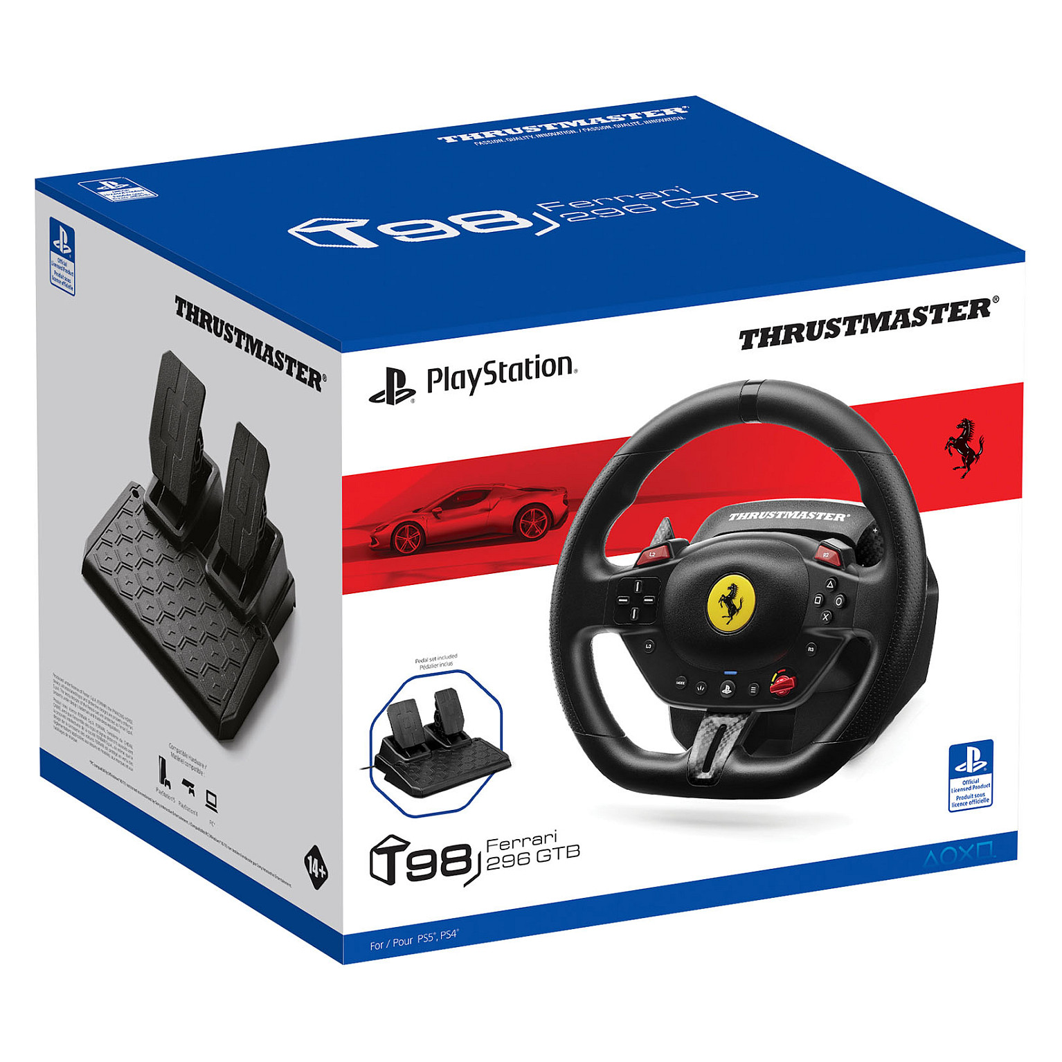 Kontroller Timon & Pedale Thrustmaster T98-P Ferrari 296 GTB - Zezë - 4