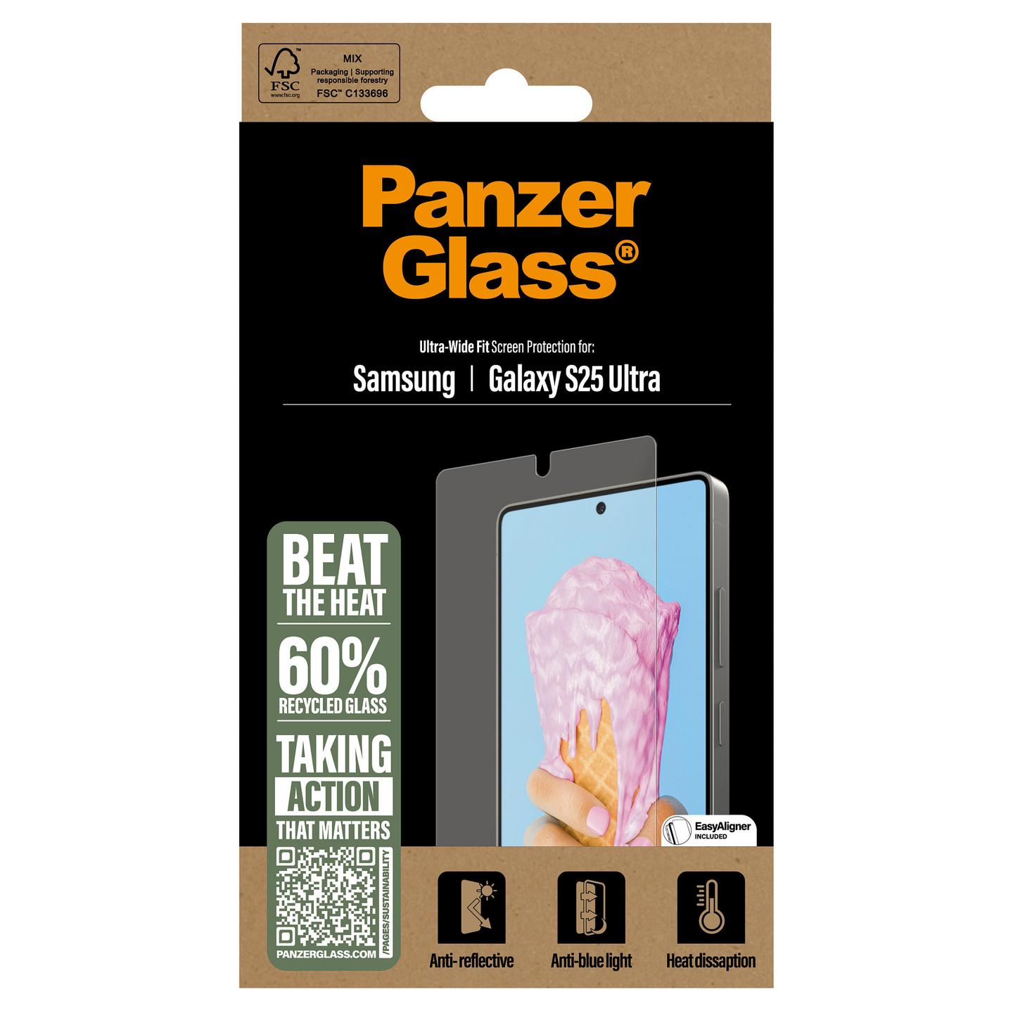 Mbrojtëse për ekran PanzerGlass All-in-One / Samsung Galaxy S25 Ultra / Ultra-Wide Fit / EasyAligner - Transparente - 3