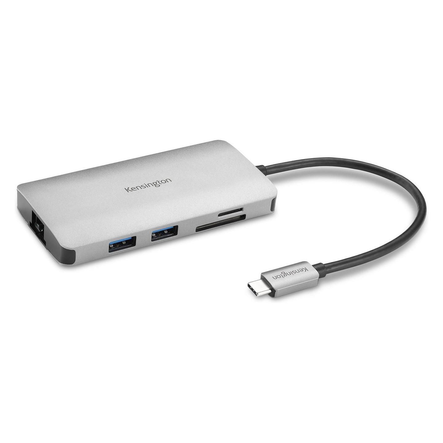 Docking Station Kensington UH1400P / USB-C / 8-in-1 / HDMI / LAN - Argjend