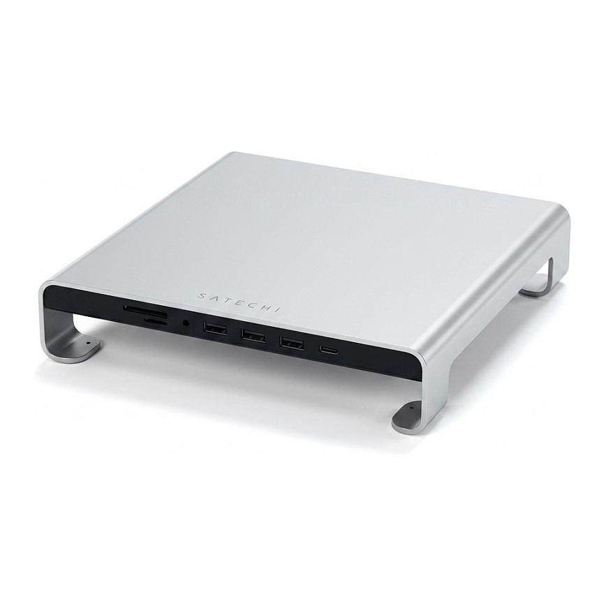 Docking Station Satechi ST-AMSHS / USB-C / HDMI / USB-A / SD & microSD - Argjend