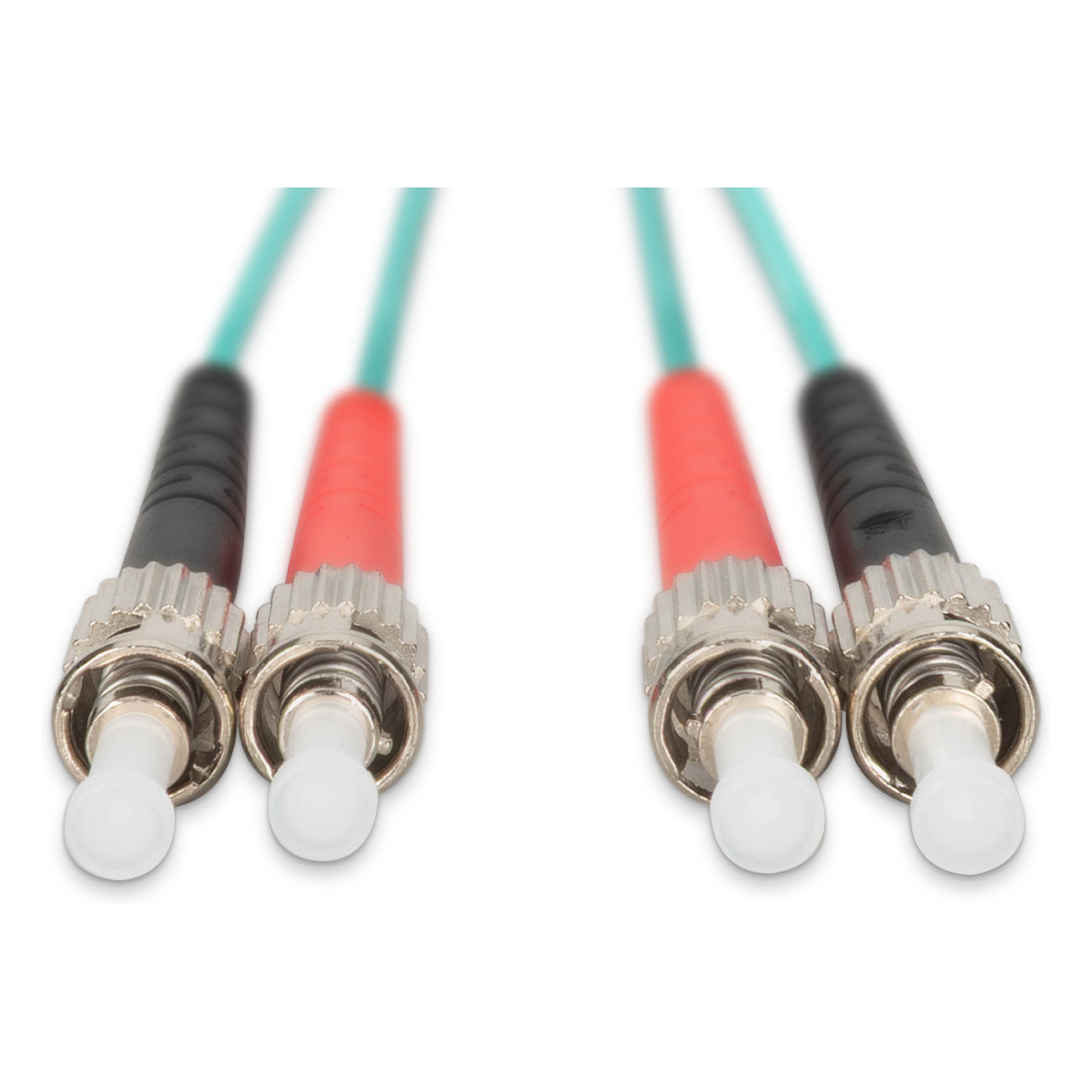 Kabllo Fiber Optike DIGITUS DK-2511-01/3 / OM3 / Multimode / ST-ST / Duplex / 1m - Aqua - 4