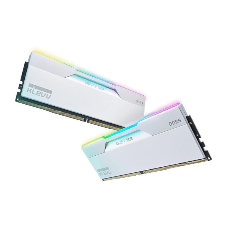 RAM Memorie DDR5 KLEVV CRAS V RGB, 32GB (16GBx2), DIMM, 6000MT/s, CL30 - Bardhë