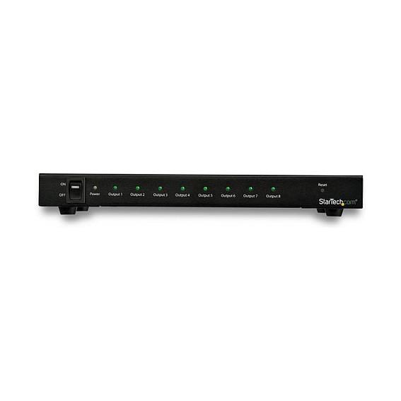Splitter HDMI StarTech.com ST128HD20, 1 hyrje HDMI në 8 dalje HDMI, HDMI 2.0, 4K 60Hz, HDR, Audio 7.1 - Zezë - 3