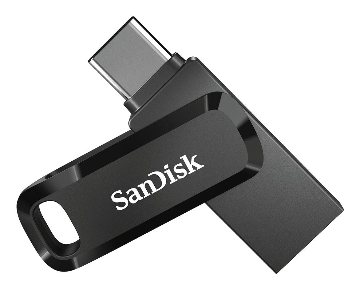 USB Flash Drive SanDisk Ultra Dual Drive Go, 32GB, USB 3.2 Gen 1, USB-C dhe USB-A, 150 MB/s - Zezë  - 1