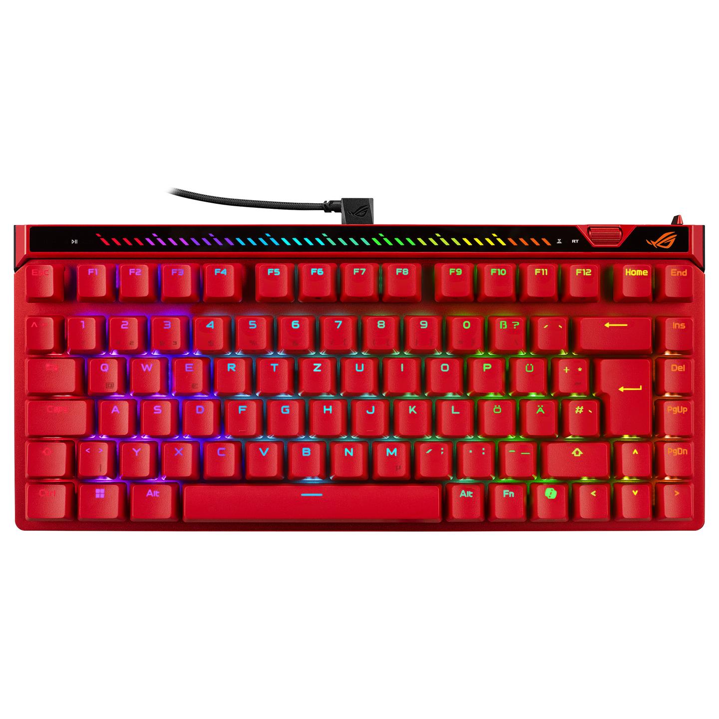 Tastierë Gaming ASUS ROG Falchion Ace 75 HE / Magnetic HFX V2 / 75% / Wired / USB-C / RGB - Kuqe