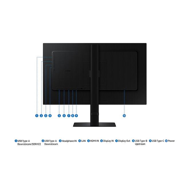 Monitor Samsung ViewFinity S6 LS24D604UEUXXE / 24″ / QHD IPS / 100 Hz / 5 ms / DisplayPort + HDMI + USB-C + USB-Hub + KVM - Zezë - 18
