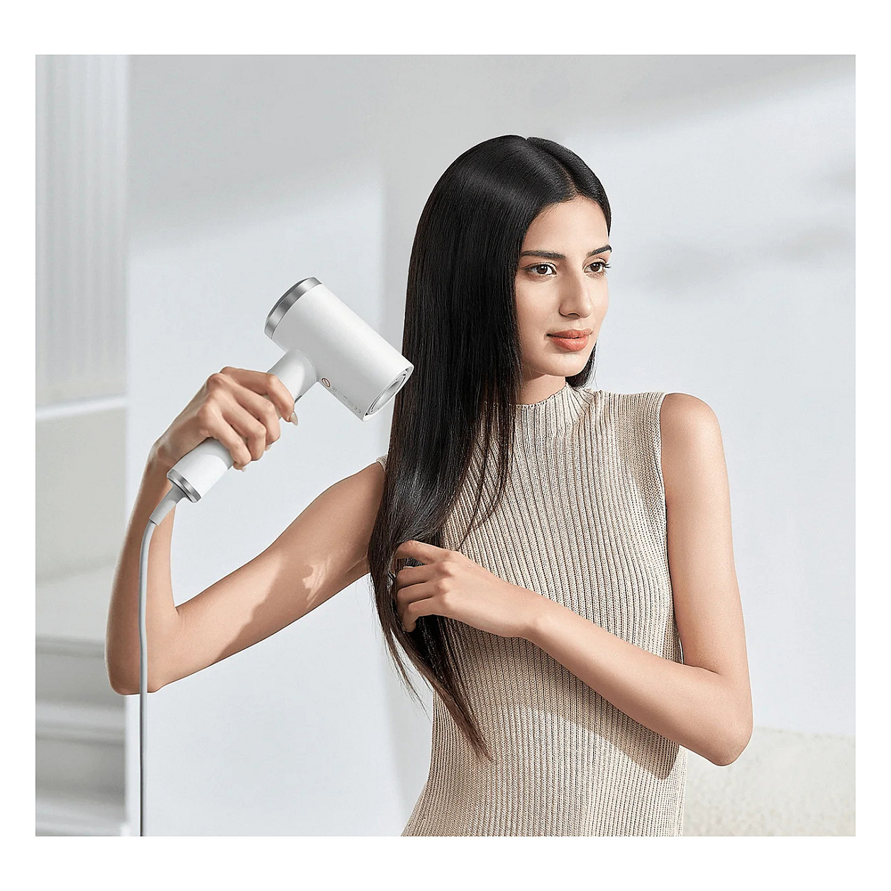 Tharëse për flokë Xiaomi High-speed Ionic GSHGL01LX / 1600W / 110.000 RPM / 62m/s / Brushless / Ionic / 3 Temperatura / 2 Shpejtësi – Argjend/Bardhë - 5
