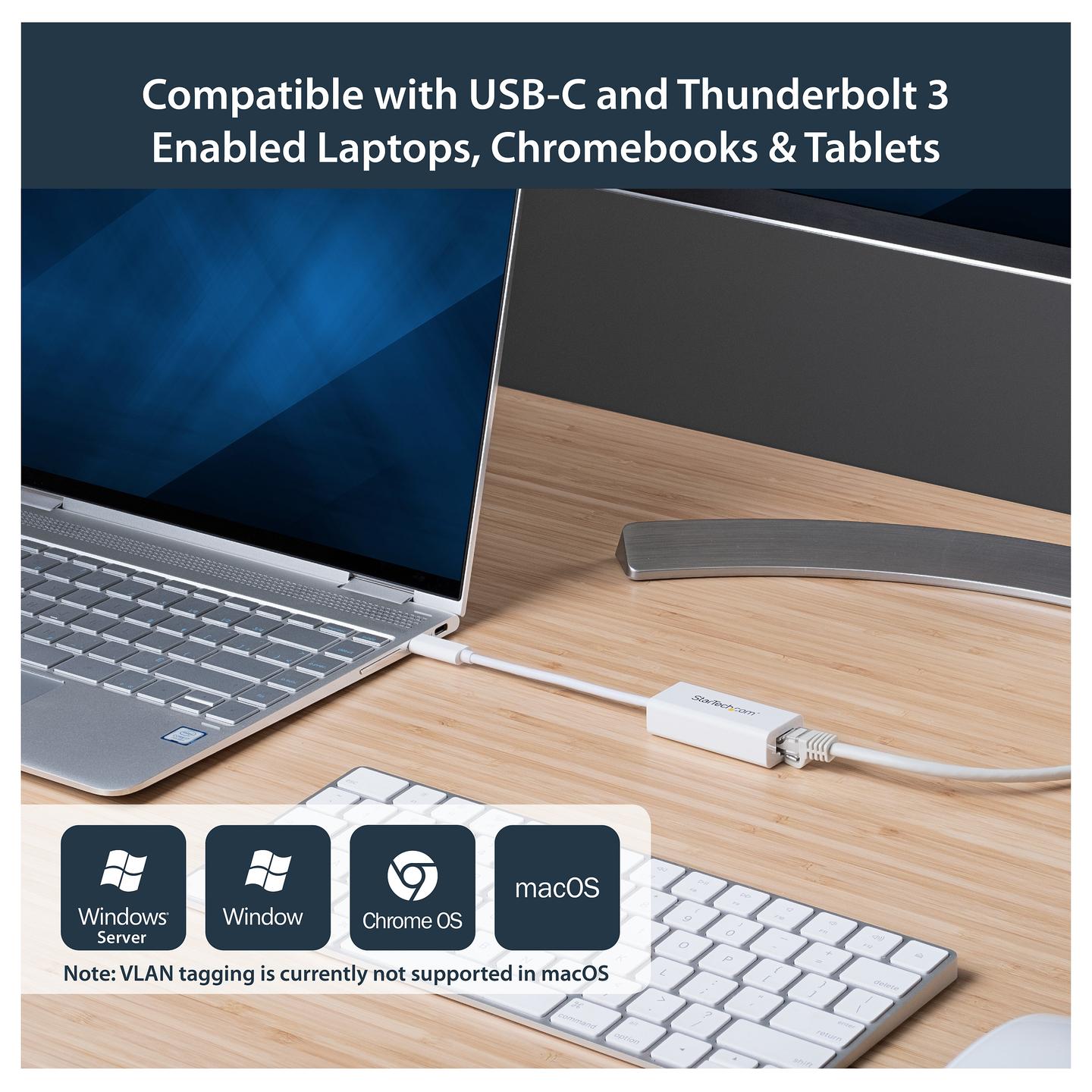 Adapter Rrjeti USB StarTech.com US1GC30W, USB-C 3.2 Gen 1, 1x Gigabit LAN RJ45, 10/100/1000Mbps, Realtek RTL8153 - Bardhë - 5