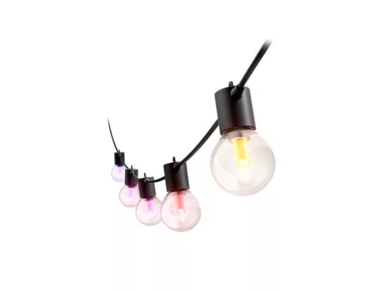 Ndriçues Philips Hue Festavia Globe Outdoor, LED Inteligjent, 7 m, RGBW, Bluetooth, Zigbee, IP65 – Zezë