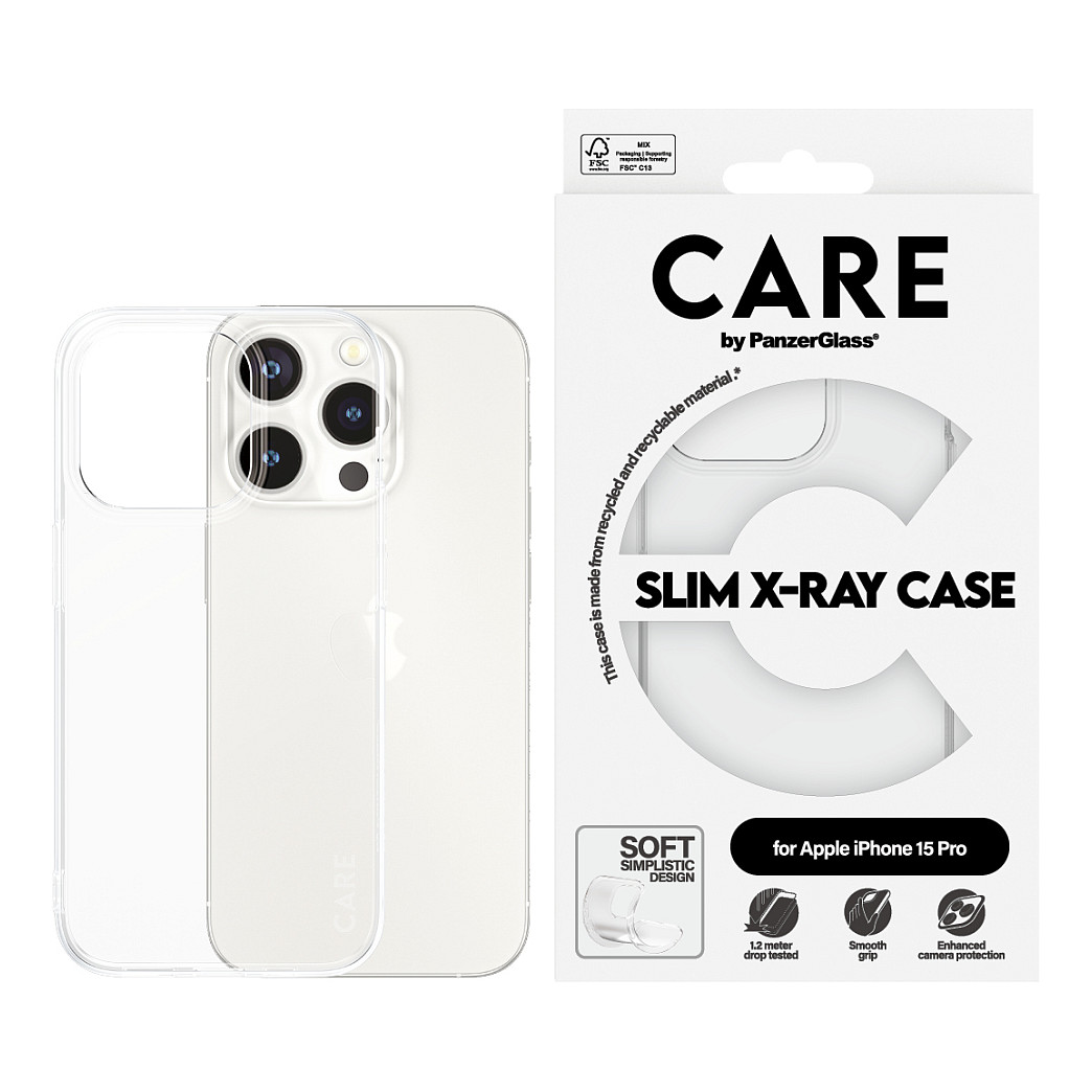 Aksesorë për telefon CARE Case Fashion X-Ray për iPhone 15 Pro - Transparente - 2