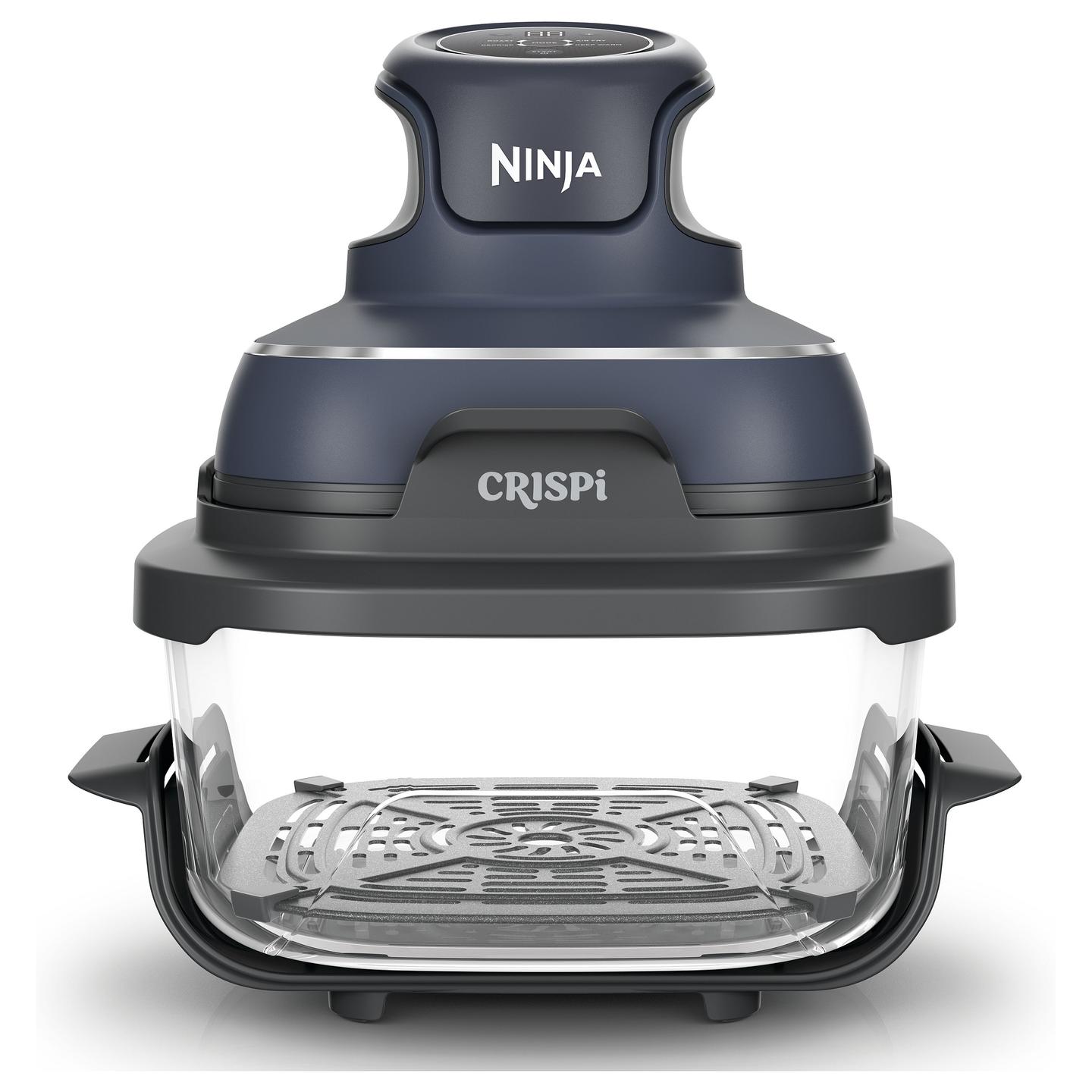 Fryer Portativ Ninja CRISPi 4-in-1 FN101EUGY, 1700 W, Enë Qelqi 1,4 L dhe 3,8 L, 4 Funksione - Blu/Gri