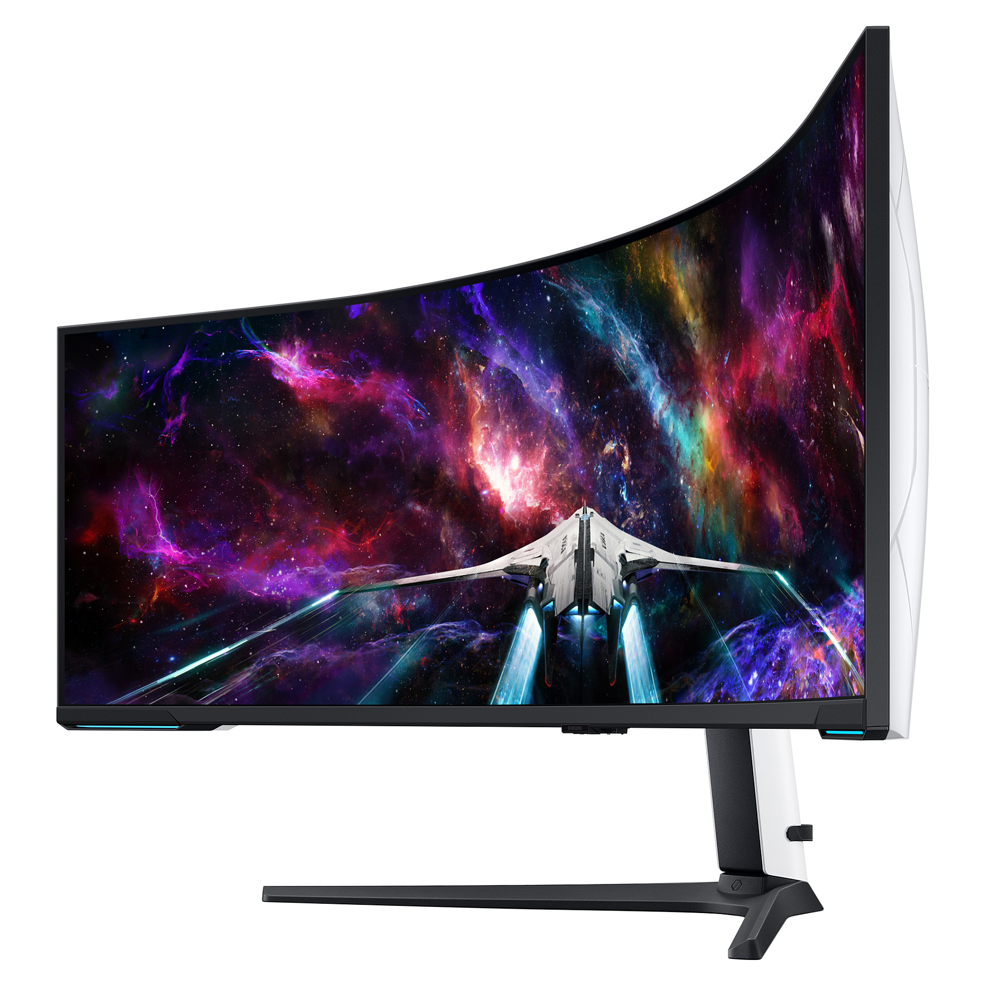 144cm/57" (7680x2160) Samsung Odyssey Neo G9 S57CG952NU 32:9 Dual UHD HDR1000 Curved 1ms 240Hz HDMI DP USB Black/White - 3