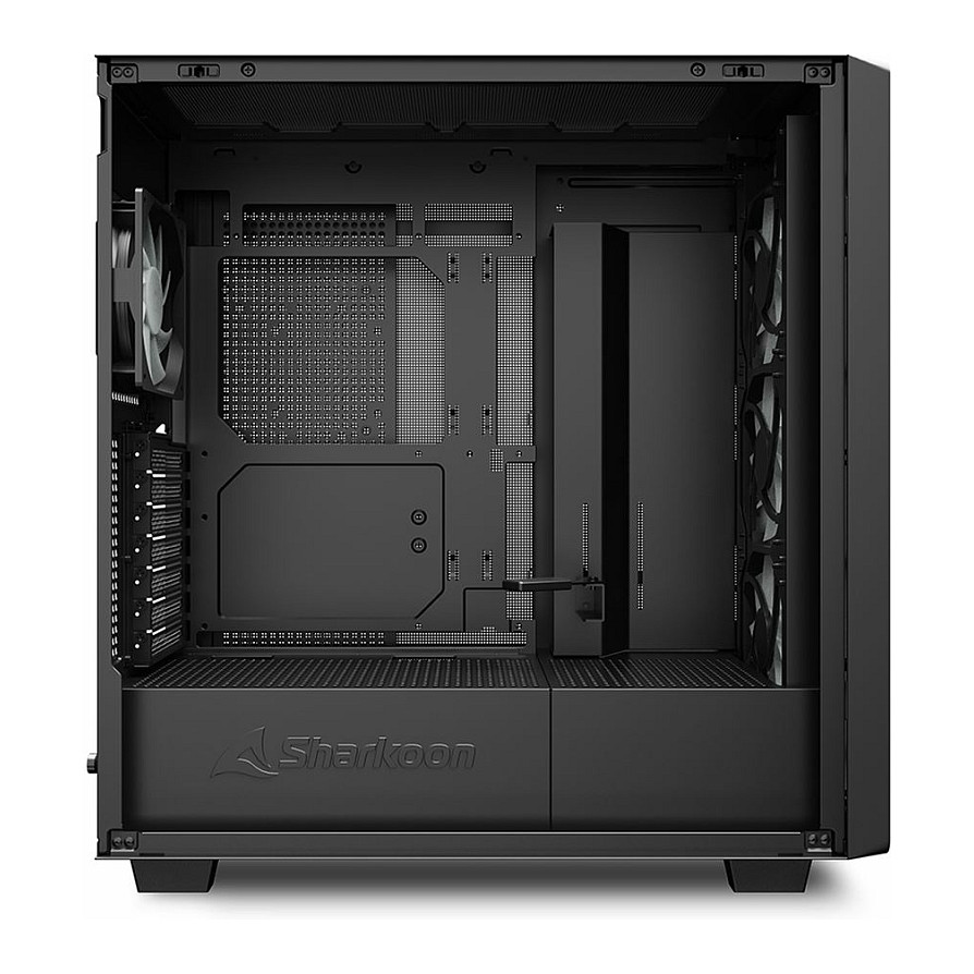 Kasë Midi Sharkoon Rebel C70G RGB – Zezë - 5