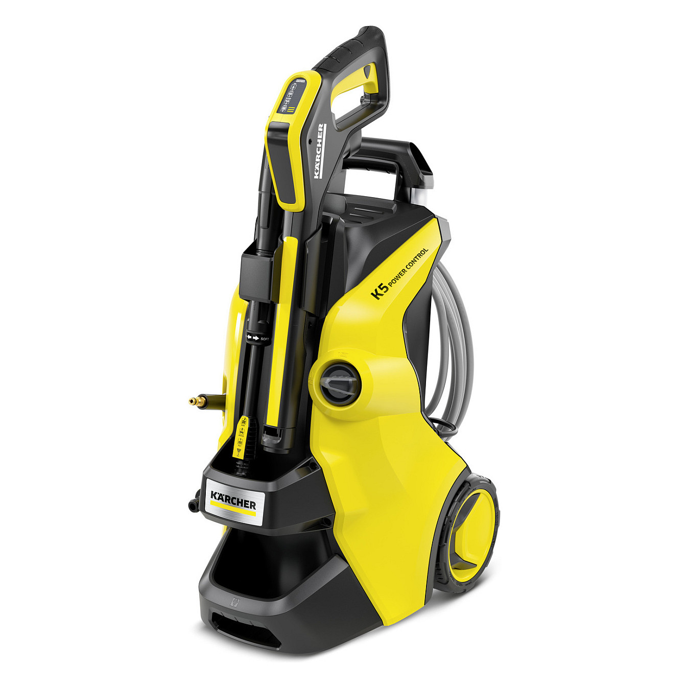 Pastrues me presion Kärcher K 5 Power Control Flex / 2100W / 145bar / 500L/h / 40m²/h / 10m / Power Control / G 160 Q – Verdhë/Zezë - 1