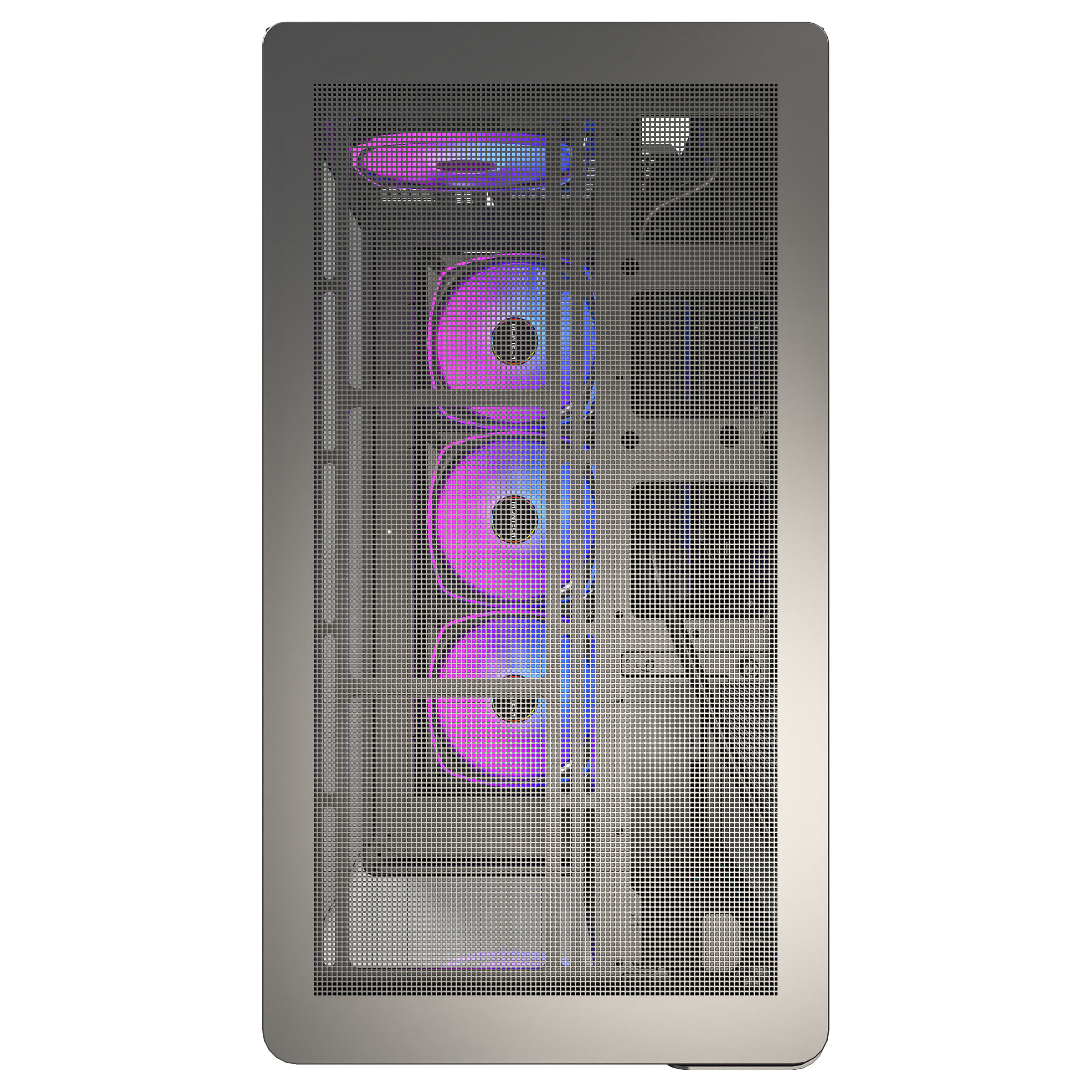 Kasë Montech KING 45 PRO / Midi Tower / ATX / 4x 120mm ARGB Fan / Tempered Glass - Zezë - 7