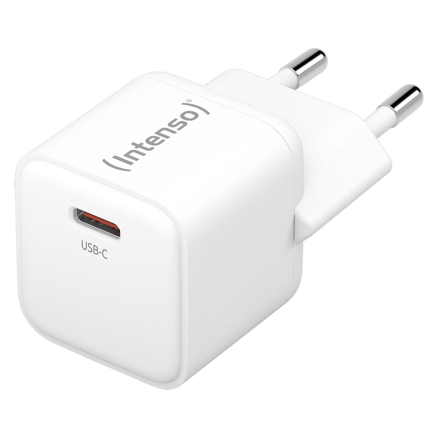 Adapter Intenso W30C GaN / USB-C / 30W / PD 3.0 / PPS / QC 4.0 - Bardhë