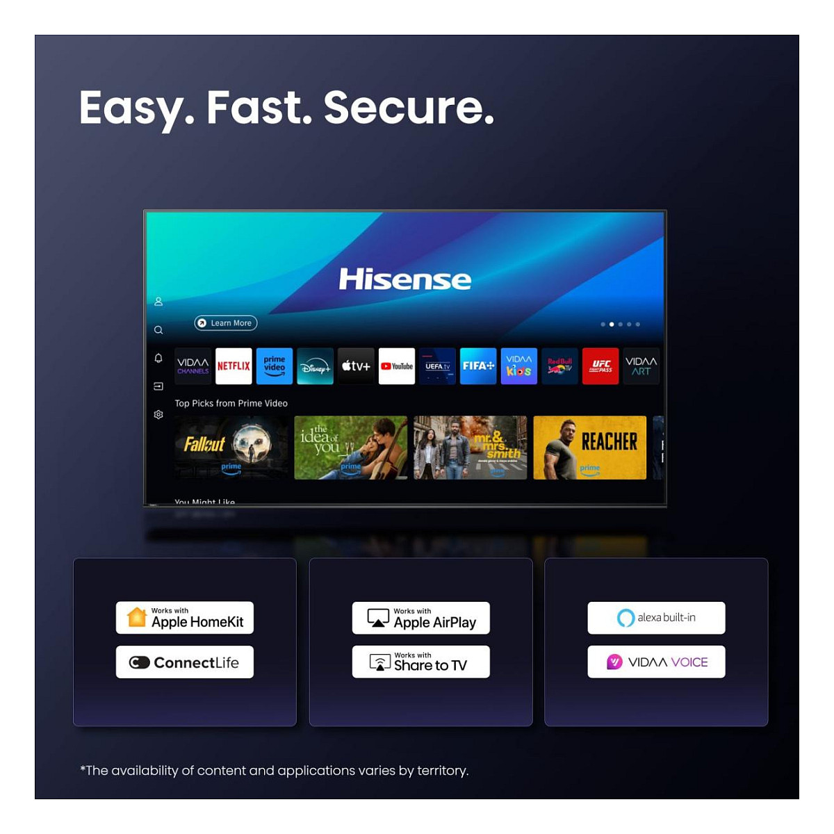 Smart TV Hisense 85E77Q PRO / 85"/ 4K Ultra HD / QLED / 144Hz / HDMI+USB - Zezë - 9