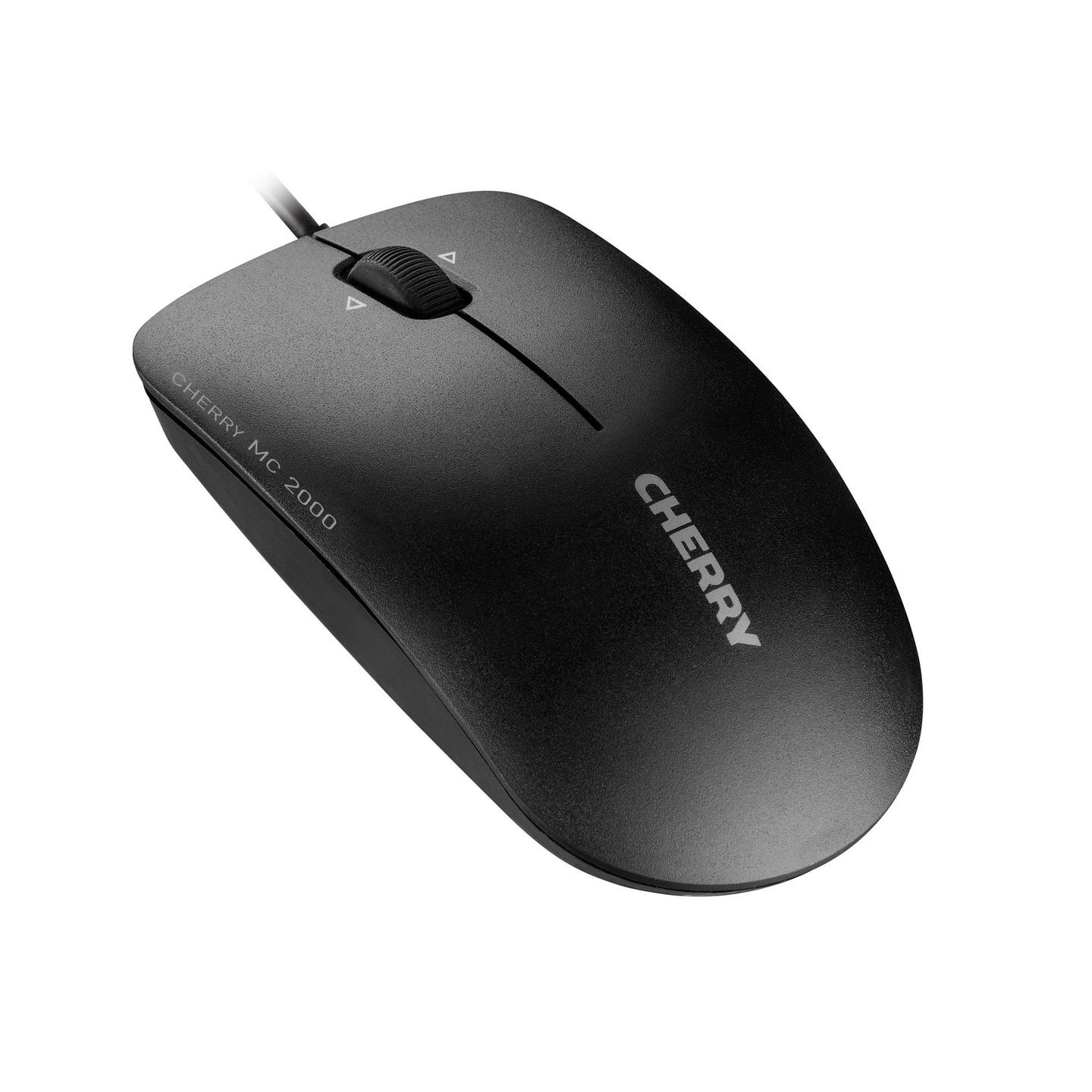 Maus me kabllo CHERRY MC 2000 / JM-0600-2 / 1600 DPI / 3 Butona / Tilt-Wheel / USB / 1.8m – Zezë
