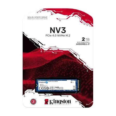SSD e brendshme Kingston NV3 / 2TB M.2 2280 PCIe 4.0 x4 NVMe / deri në 6000MB/s Lexim / 5000MB/s Shkrim  - 2