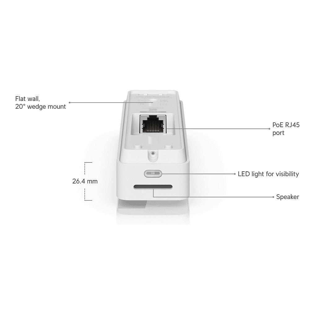 Ubiquiti UniFi Doorbell Lite UVC-Doorbell-Lite-W Video Doorbell / Kamerë IP 5MP / PoE / Two-Way Audio / AI Detection / UniFi Protect – Bardhë - 11