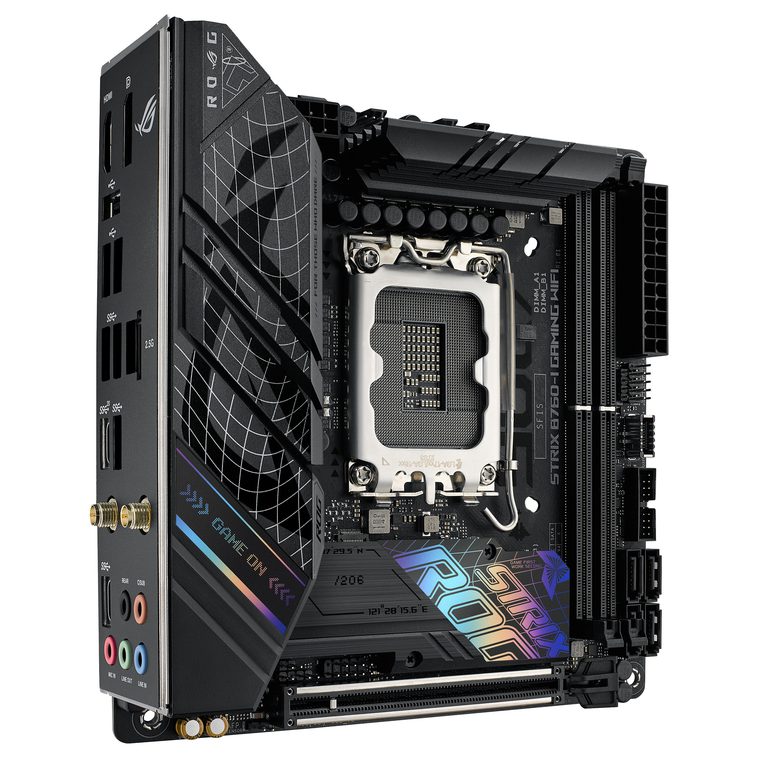 Pllakë Amë MB Intel Gaming ASUS ROG STRIX B760-I GAMING WIFI ITX / DDR5 / LGA 1700 / HDMI+DP - 5