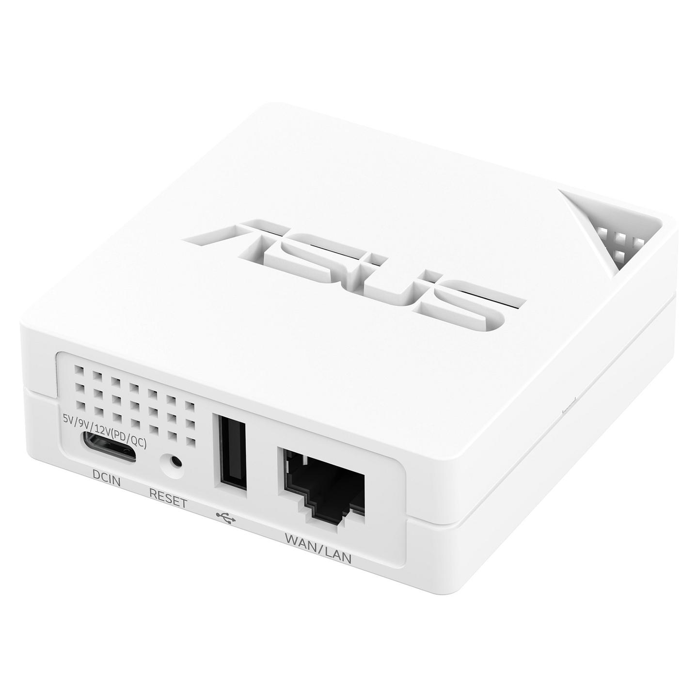 ASUS, RT-AX57 Go, Ruter Wi-Fi 6, AX3000, Dual-Band, 1× Gigabit WAN + 1× Gigabit LAN, USB 3.2 – Bardhë - 3