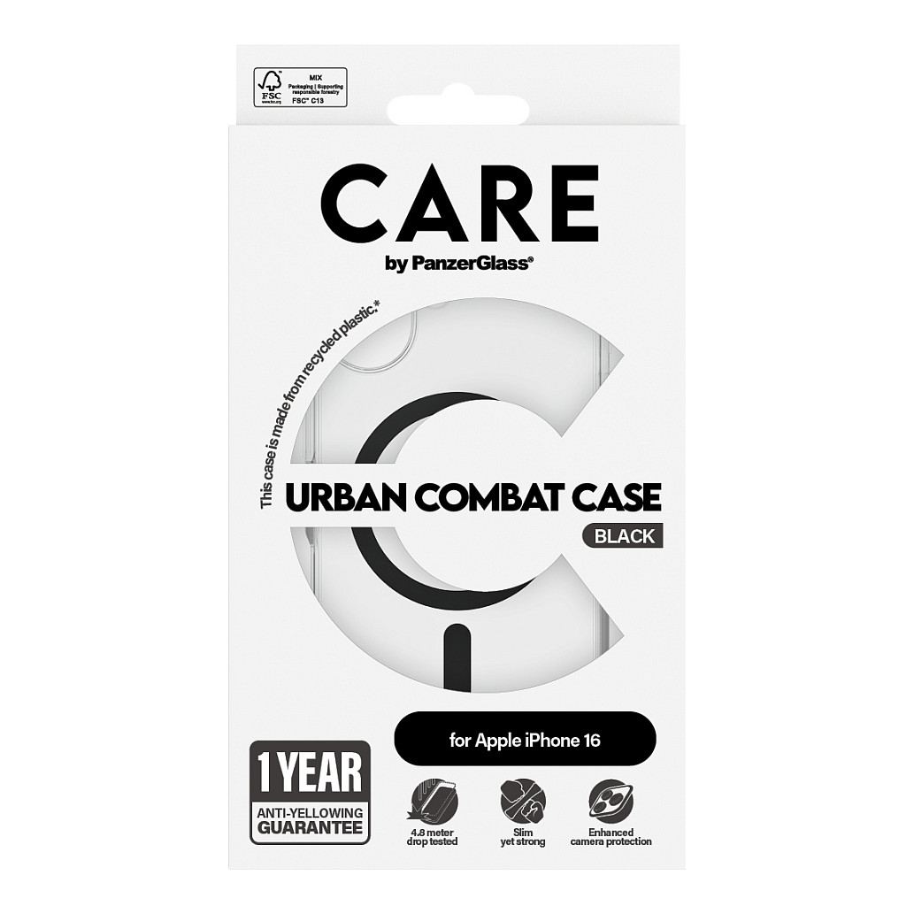 Aksesorë për telefon CARE / Case Flagship MagSafe / iPhone 16 - Zezë - 3