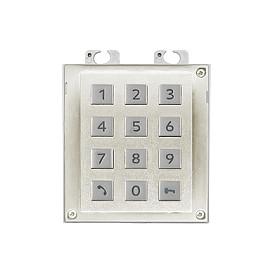 Modul Tastiere Numerike për Interfon 2N IP Verso, 12 Taste me Ndriçim LED - Argjend