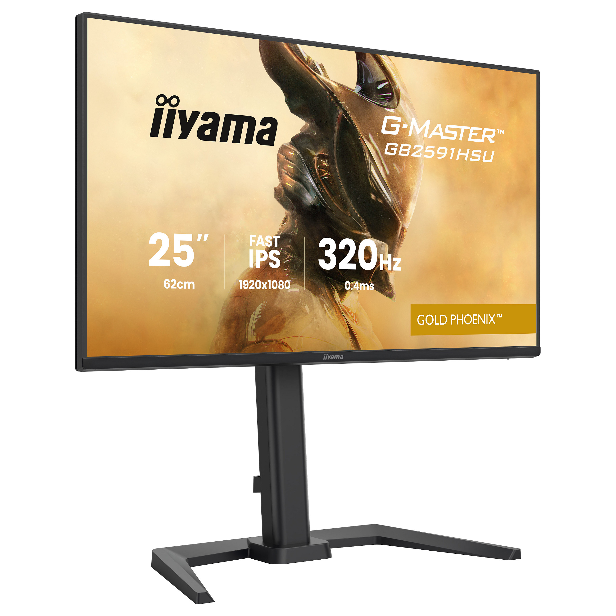 Monitor Gaming iiyama G-MASTER Gold Phoenix™ GB2591HSU-B1 / 24.5" / Full HD Fast IPS LED / 320Hz / 0.4ms / USB+HDMI+DP - Zezë - 7