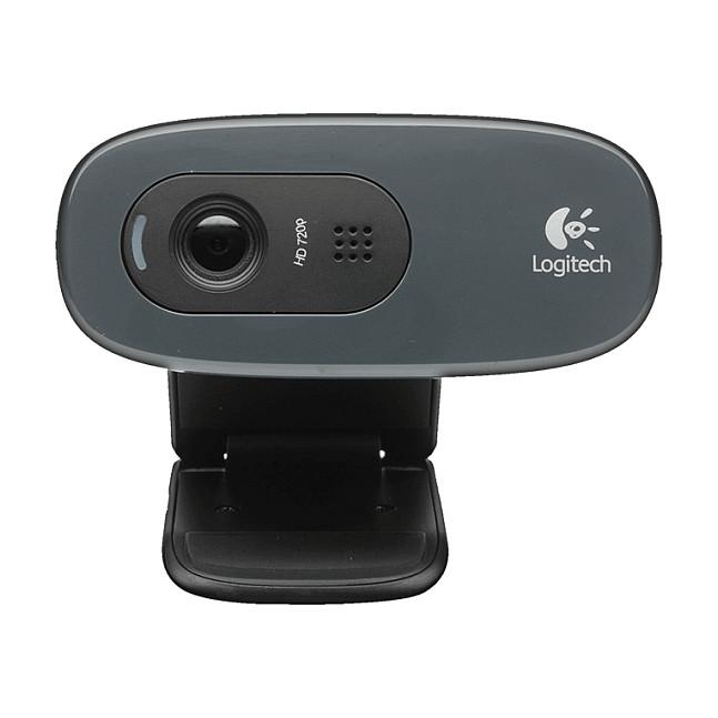 Webcam Logitech HD C270, HD 720p, 1280x720, 30fps, Fiks Fokus, USB 2.0, Mikrofon i Integruar - Zezë/Hiri