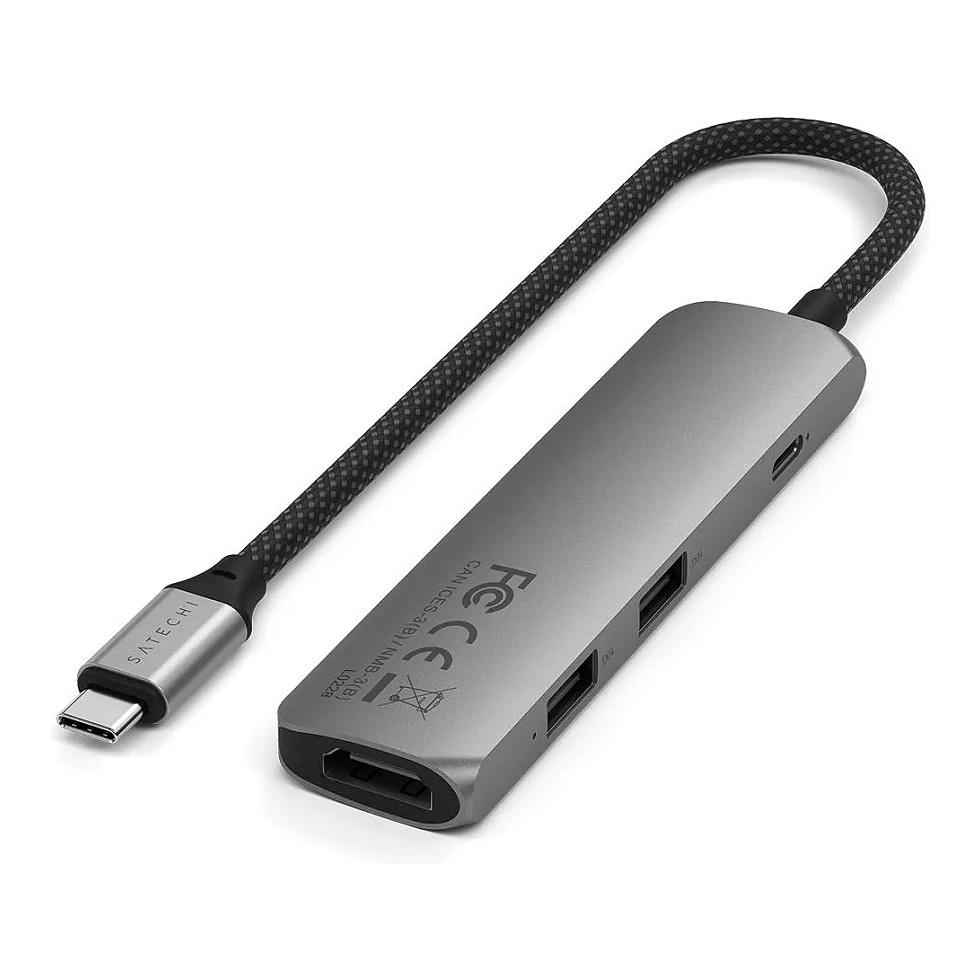 Hub Satechi ST-P4SM / 2x USB-A / 1x HDMI / 1x USB-C PD / 80W PD / 100W – Hiri - 2