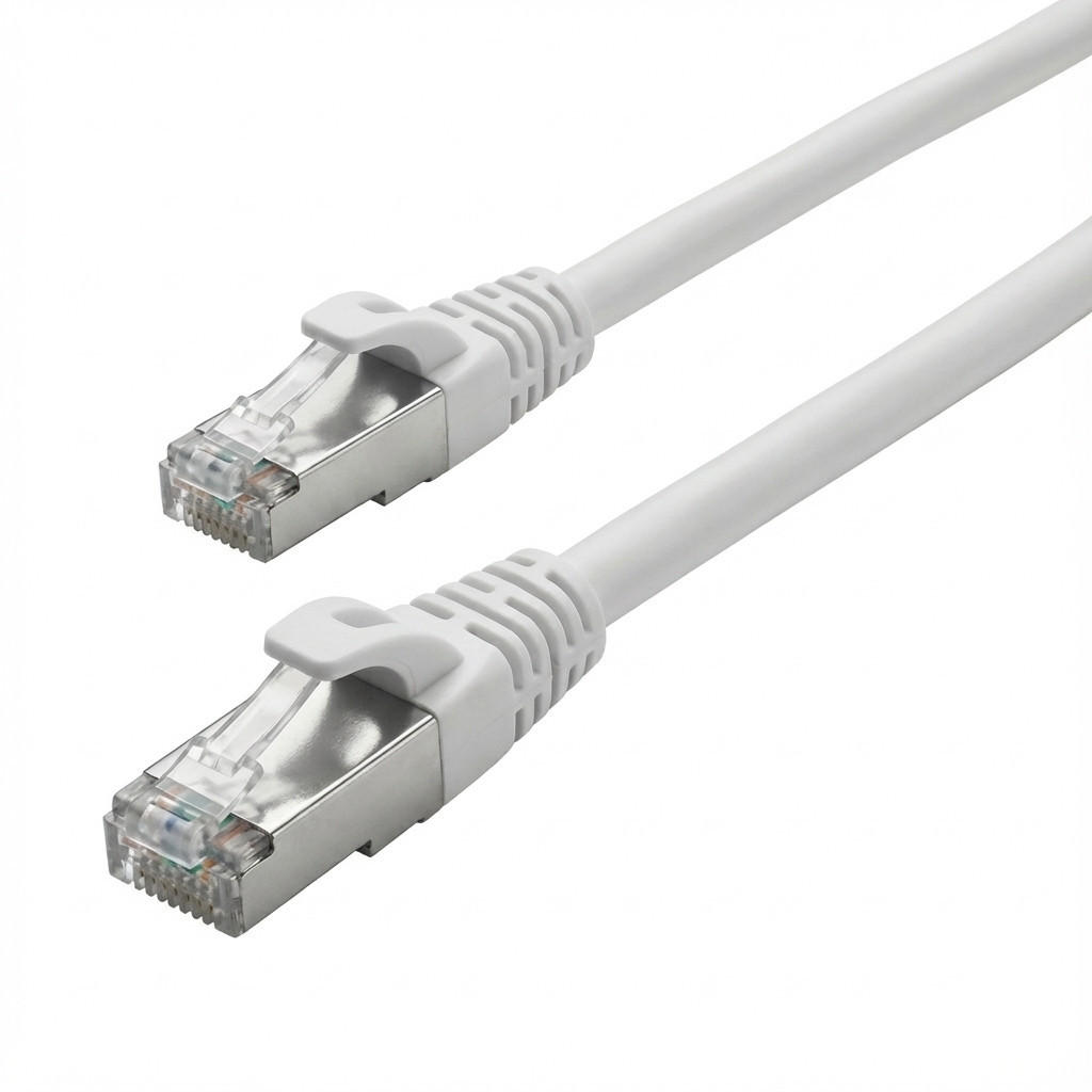 Kabllo për Rrjet Sharkoon Patch Cable S/FTP RJ-45 Cat.7a / 10m - Bardhë - 1