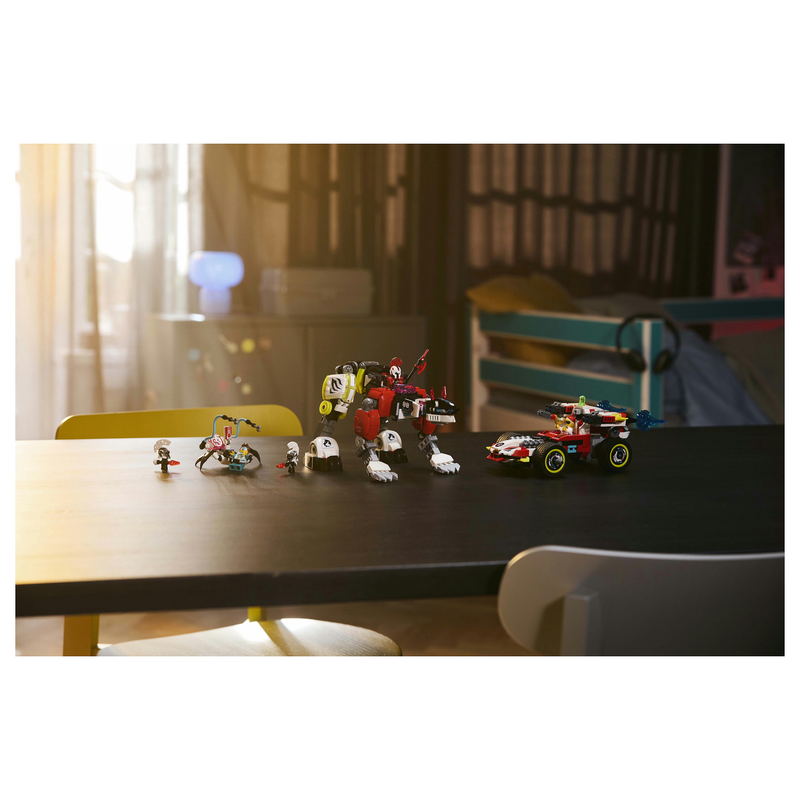 LEGO 71497 DREAMZzz Cooper's Tiger Mech & Zero's Hot Rod Car - 14