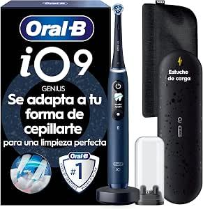Furçë Dhëmbësh Elektrike Oral-B iO Series 9 Sapphire Blue Luxe Edition, 7 Programe, Ekran OLED, Bluetooth - Blu/Zezë
