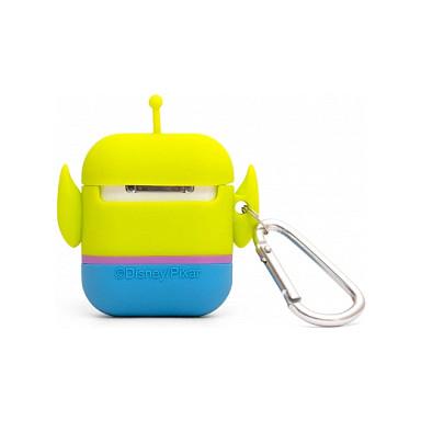 Aksesorë për kufje PowerSquad AirPods Case Alien / Apple AirPods 1 & 2 / 3D-Silikon  – Blu/Gjelbër - 4