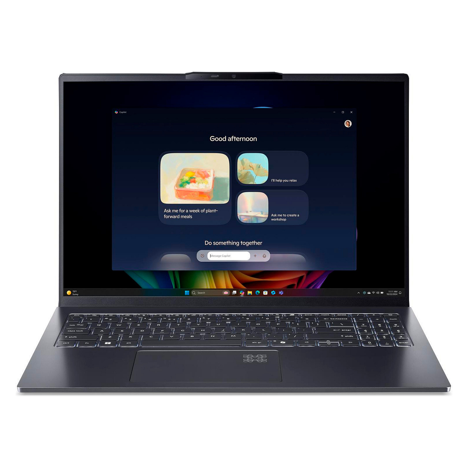 Laptop Acer Swift Go 16 AI OLED SFG16-61-R6QV / Ryzen AI 7 350 / 32GB LPDDR5x / 1TB / 16" WUXGA+ OLED 120Hz / AMD Radeon 860M / DE  - Gri - 5