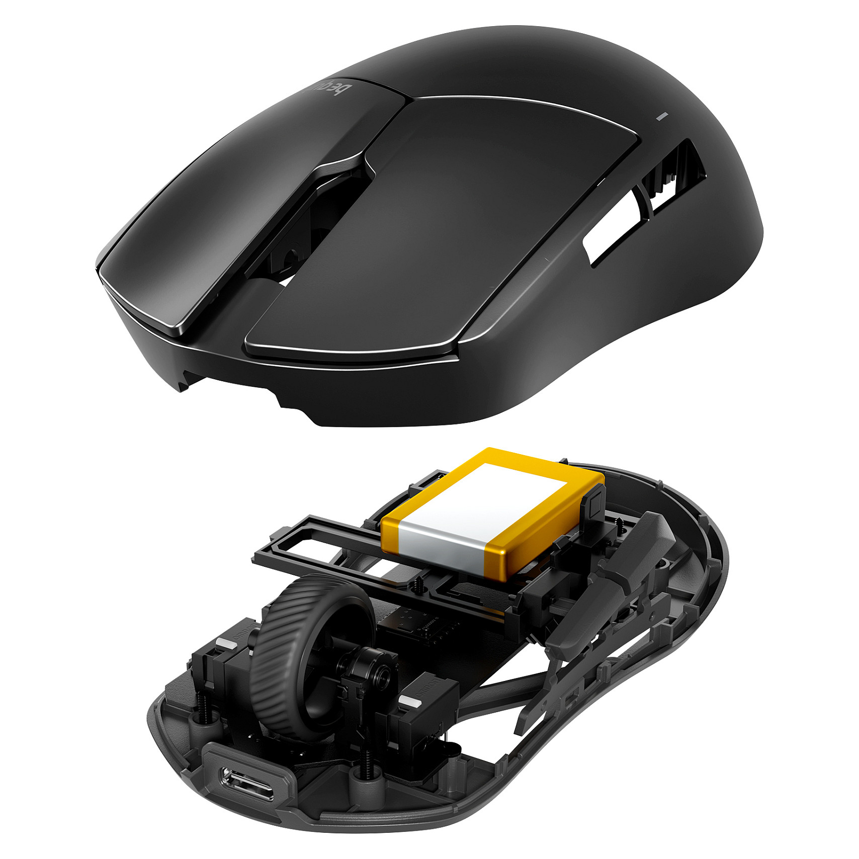 Maus Gaming be quiet Dark Perk Sym Wireless / USB  – Zezë - 7