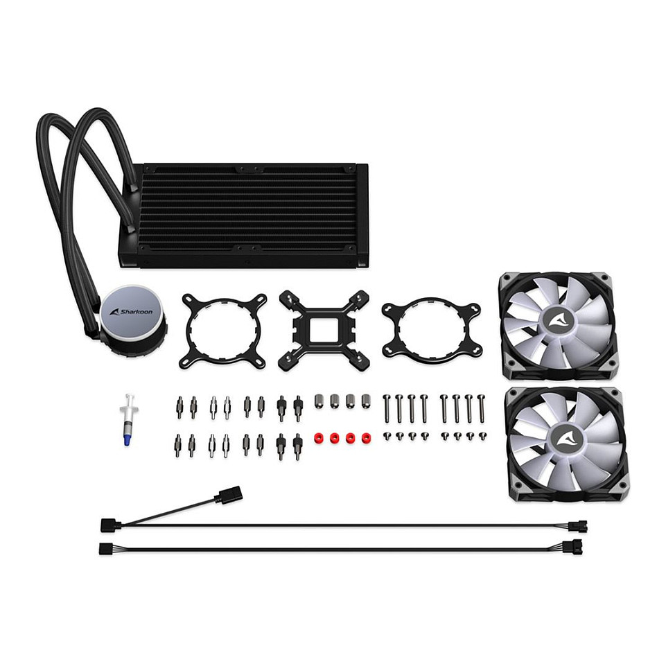 Ftohës për Procesor Liquid Sharkoon S70 RGB AIO 240mm e zezë - 15