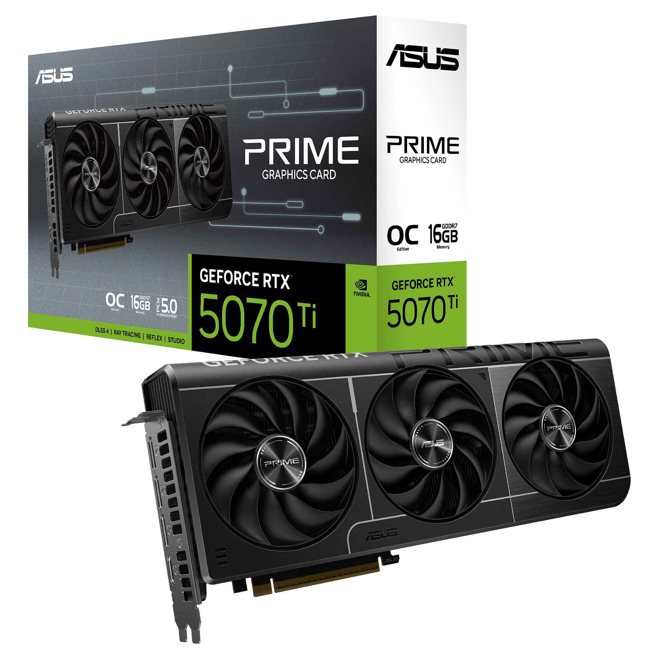 Kartelë Grafike NVIDIA GeForce RTX 5070 Ti / 16GB GDDR7 / ASUS Prime OC - 12