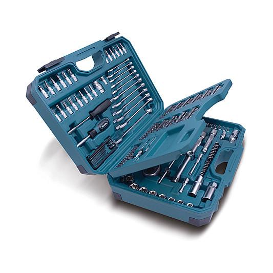 Set Veglash Mekanike Makita E-10883, 221 Copë, 1/4", 1/2", Çelik Krom-Vanadium - Shumëngjyrësh