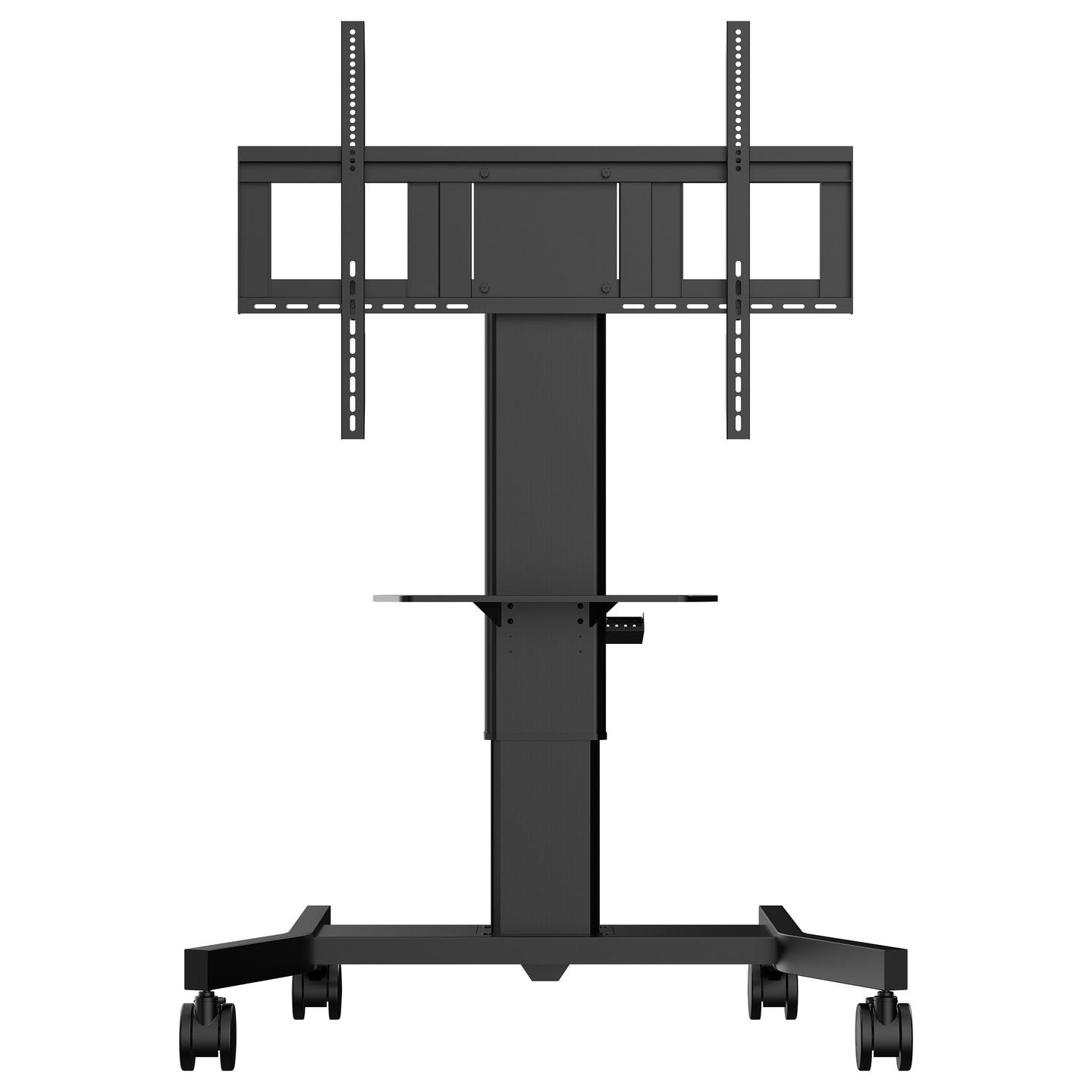 Mbajtëse për Monitor iiyama / 1 Monitor / 43"-86" / 100kg / VESA 300x200-800x600 / Elektrike / Me Rrota / Raft për Laptop - Zezë - 2