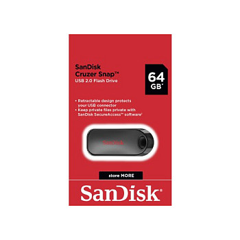 USB Flash Drive STICK 64GB SanDisk Cruzer Snap - Gri - 6