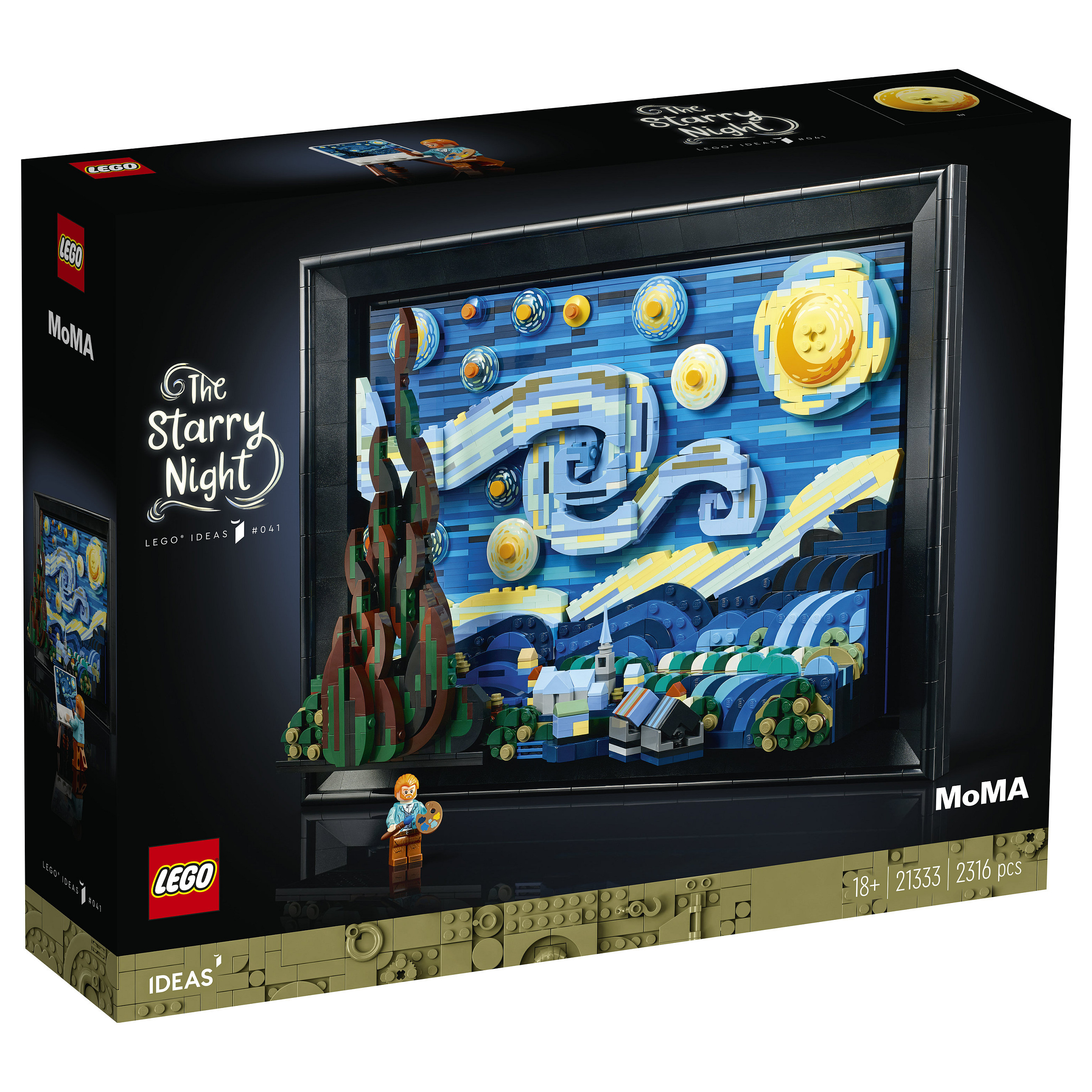 LEGO Ideas Vincent van Gogh – The Starry Night - 11
