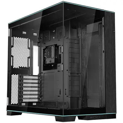 Kasë PC Lian Li O11 Dynamic EVO RGB / Mid Tower / E-ATX + ATX + M-ATX + Mini-ITX / 10x Fan / ARGB / Tempered Glass – Zezë