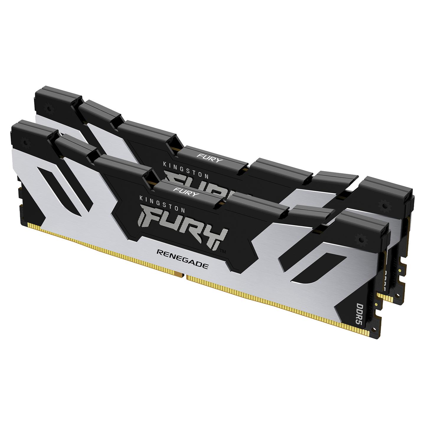 RAM Memorie DDR5 Kingston FURY Renegade / 96GB / 2x48GB / DIMM / 6400MT/s / CL32 / XMP - Argjend/Zezë