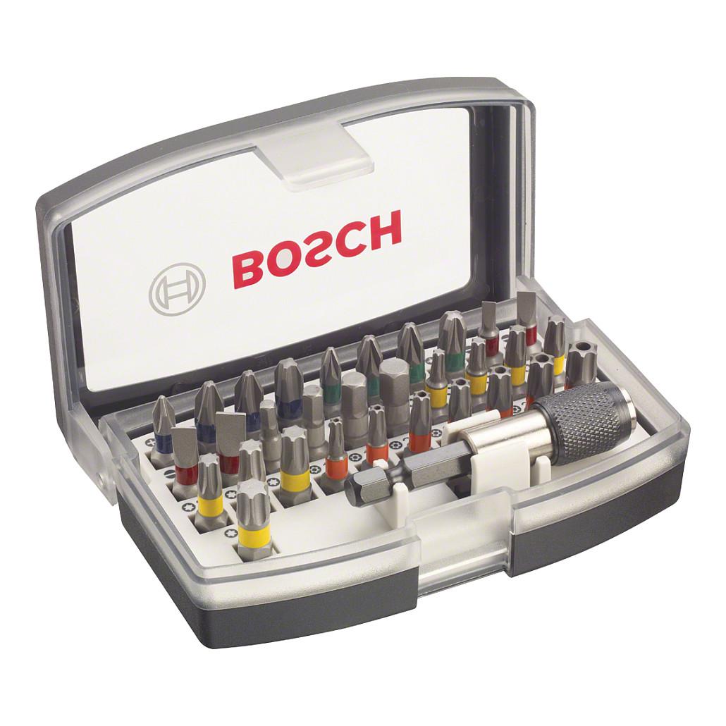 Set Bitash për Vidhosje Bosch 2 607 017 319, 32 Pjesë, Extra Hard, 25mm, me Mbajtës Universal