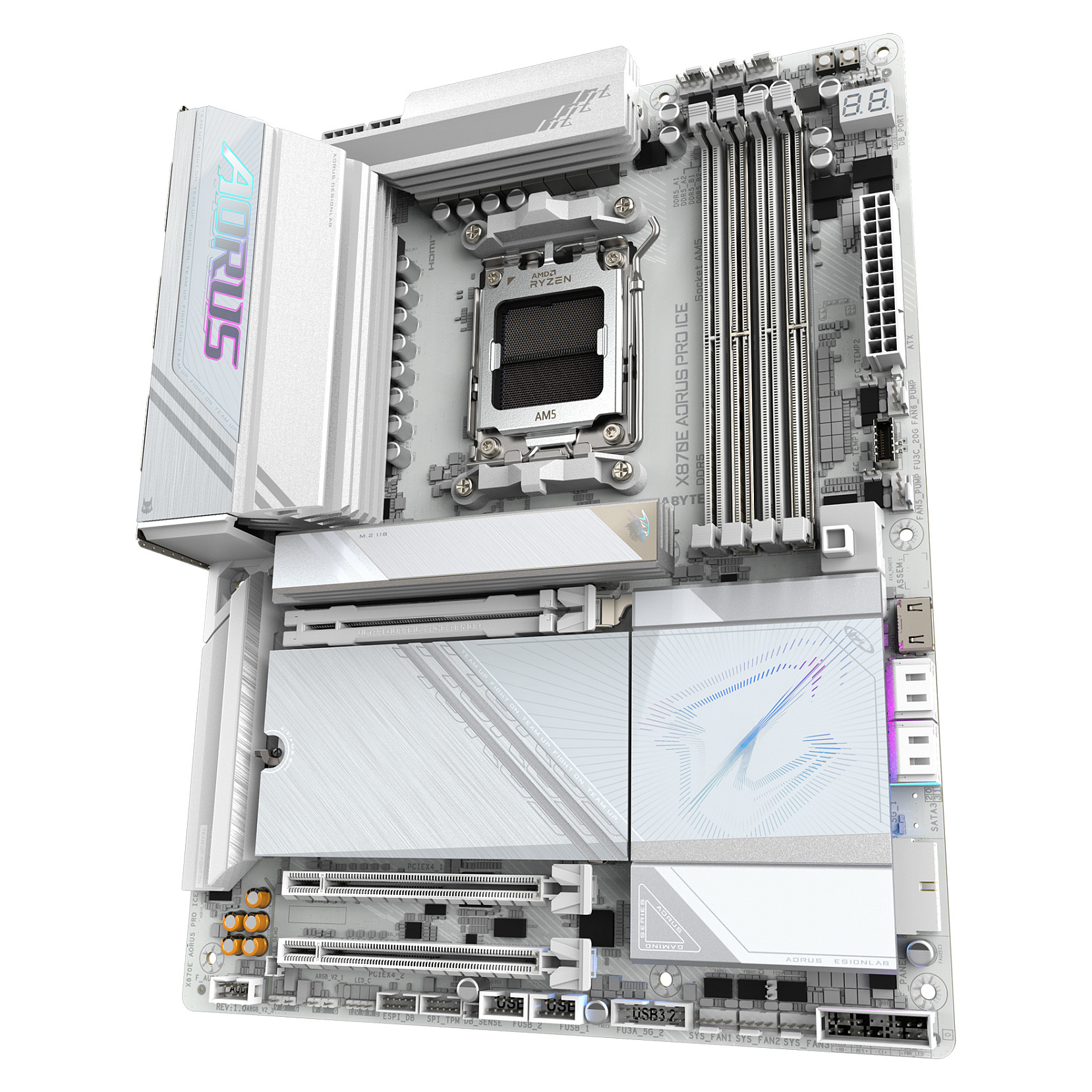 Pllakë Amë AM5 Gigabyte X870E AORUS PRO ICE ATX - 4