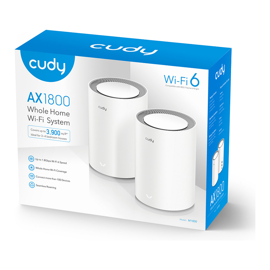 Ruter Cudy AX1800 Wi-Fi 6 – Bardhë - 5
