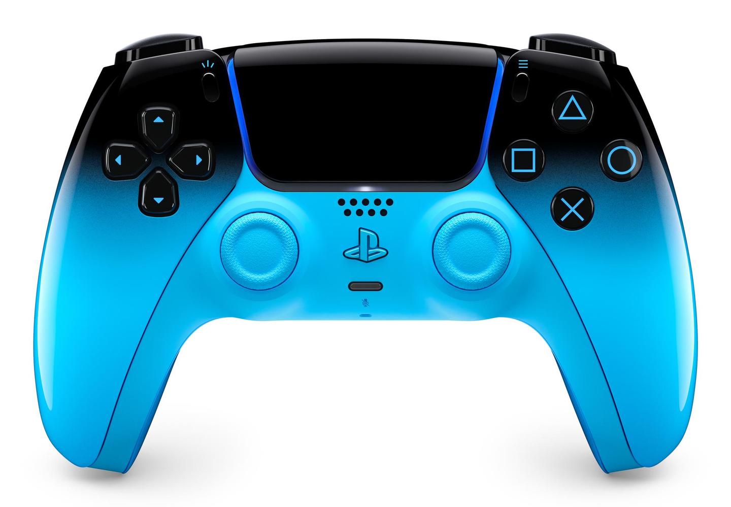 Kontroller për Sony DualSense Rhythm Blue / 1000048535 / PS5 / Wireless / Bluetooth / USB-C / Haptic Feedback / Adaptive Triggers – Blu/Zezë