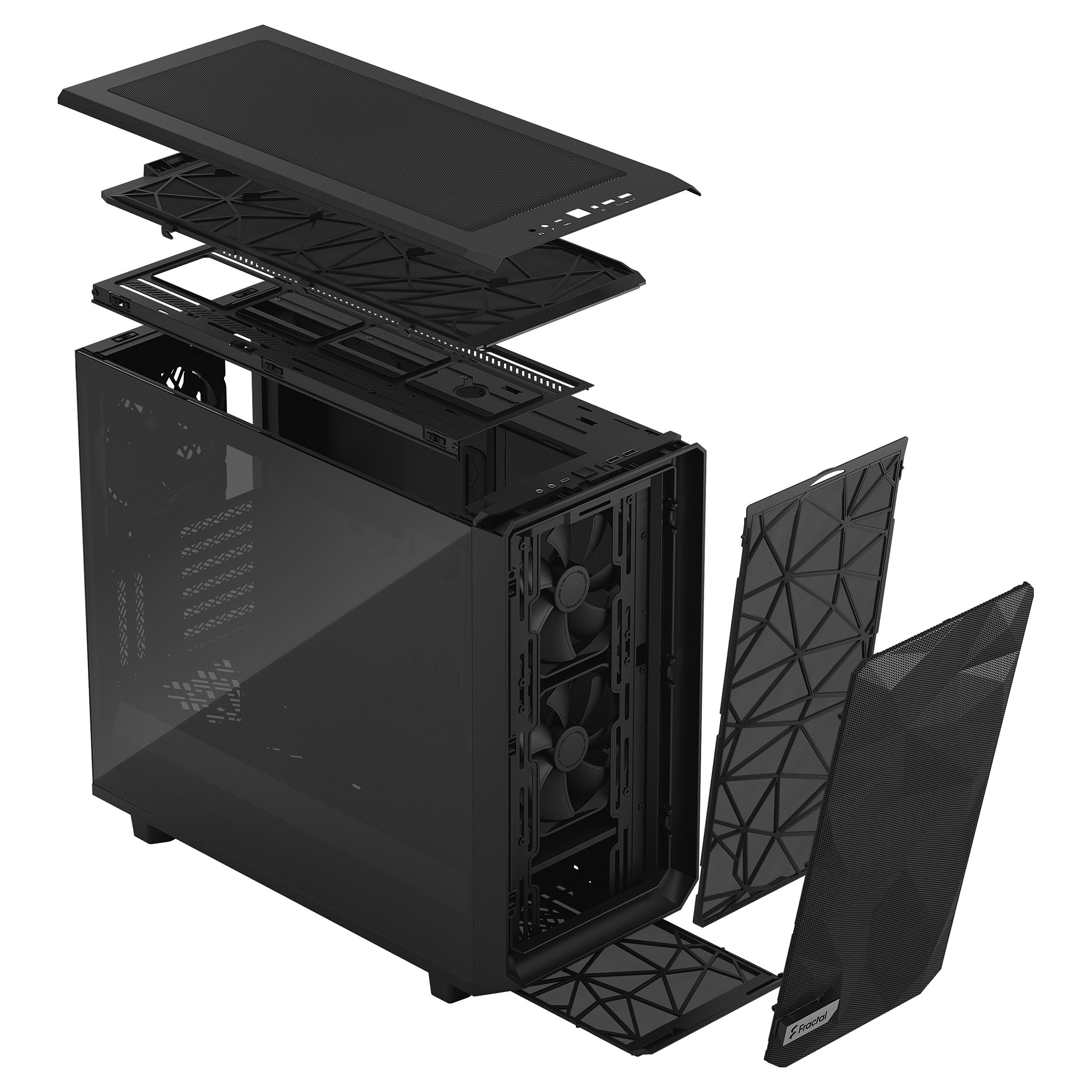 Kasë Fractal Design Meshify 2 Window Midi Tower - Zezë - 22
